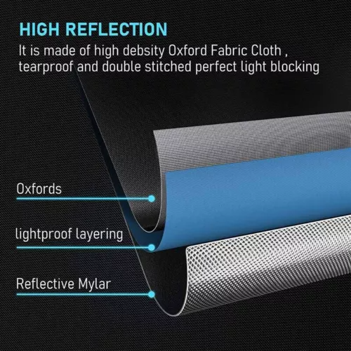 GROZY 90x50x160cm Grow Tent Hydroponics Indoor Plant Grow Room Reflective Oxford