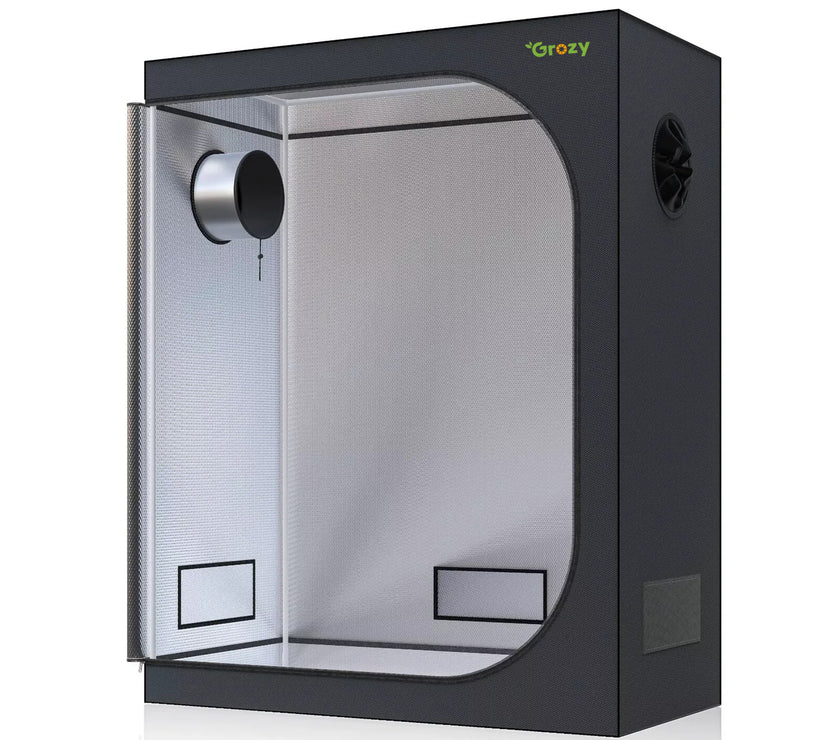120x60x180 grow tent GROZY 120x60x180cm Grow Tent with Green View Window Hydroponics Grow R