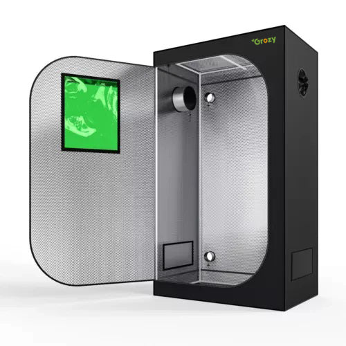 GROZY 90x50x160cm Grow Tent Hydroponics Indoor Plant Grow Room Reflective Oxford