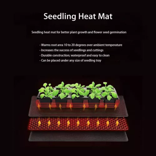 Large Seedling Heat Mat Heating Pad for Hydroponics Propagation Germination