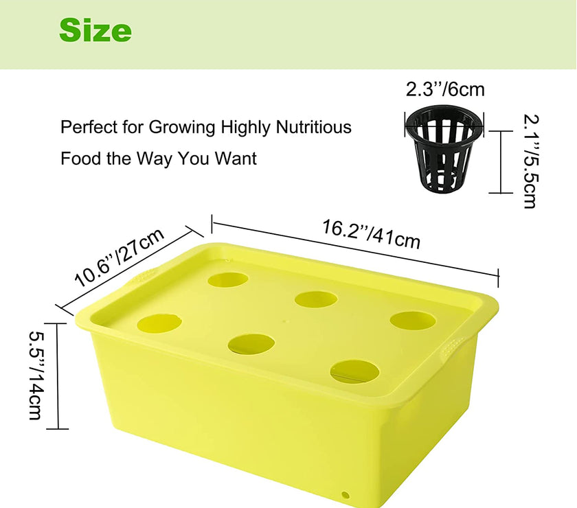 Hydroponics 6/8/11 Plants Complete DWC Growing Kits System Grow Vegetable Fruits