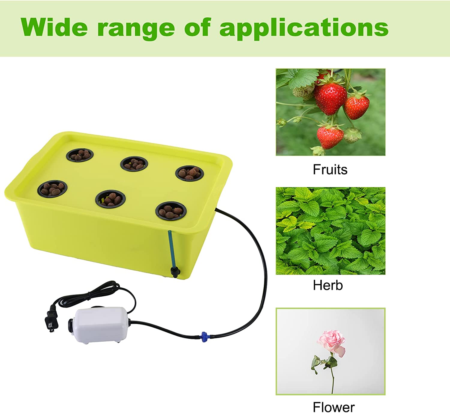 8 plant hydroponic system Hydroponics 6/8/11 Plants Complete DWC Growing Kits System Grow Vegeta