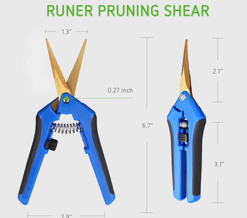 Gardening Scissors Trimmer Cutter Hand Pruner Curved Blades Branch Pruning Shear