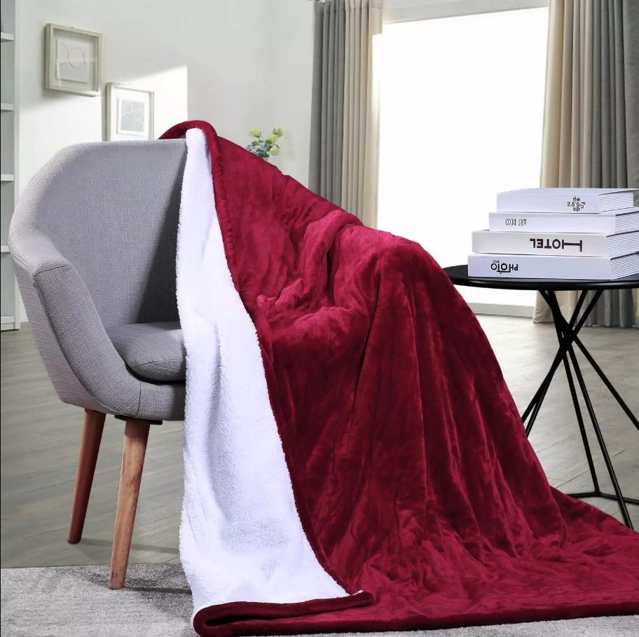 Double-side Soft Flannel Heated Electric Throw Rug Blanket 152x127cm Fast Heating Warm Washable For Bed Sofa Home Office