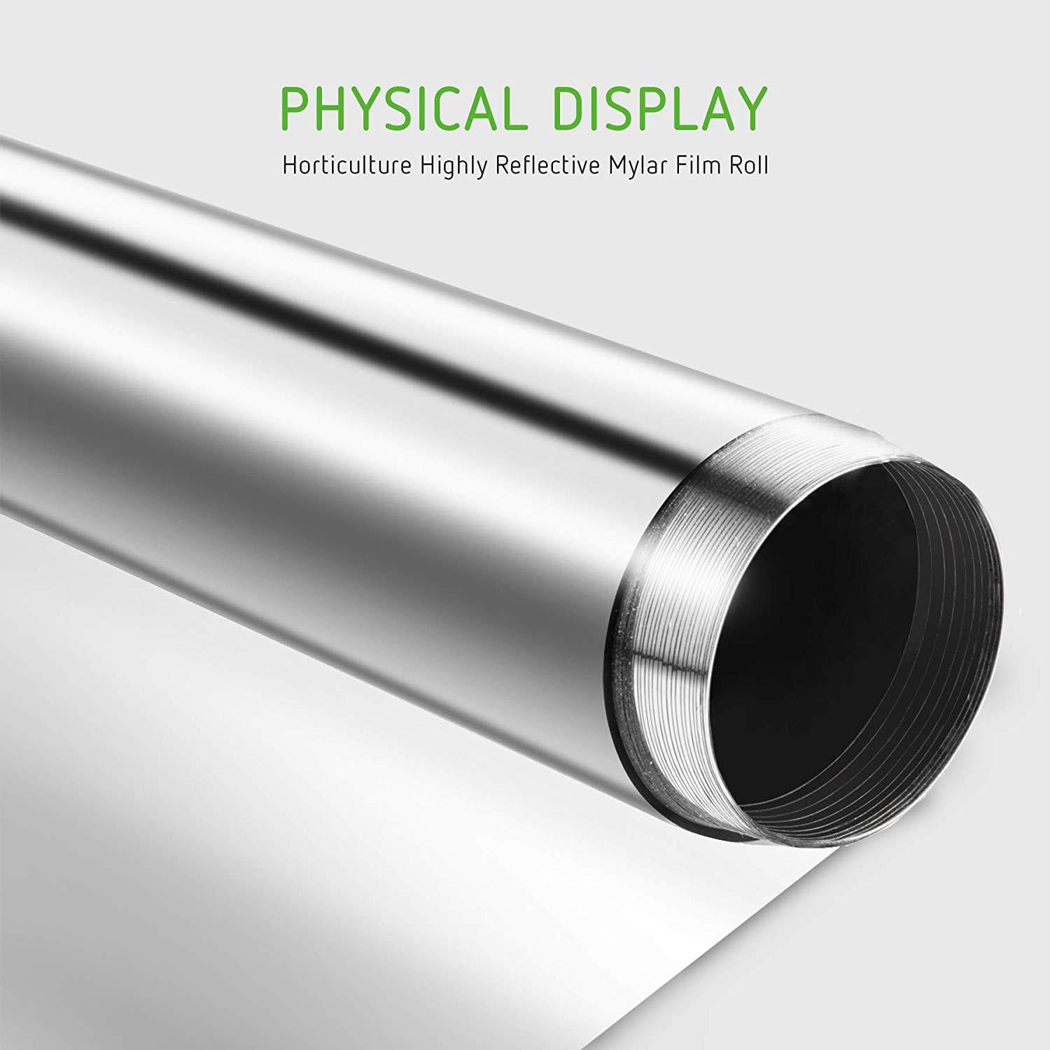 Hydroponics 1.2*15M Both Side Highly Reflective Mylar Film 2Mil for Grow Room