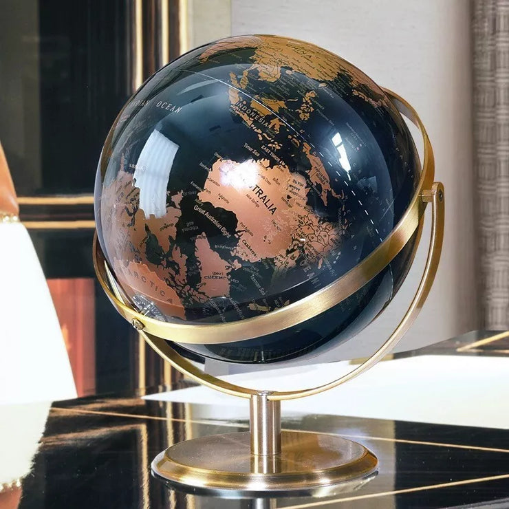 23cm Rotating World Globe with Stand Spinning Earth Globe for Classroom Geography Education