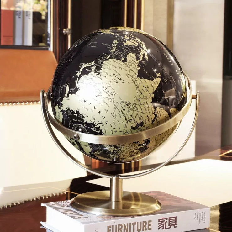 23cm Rotating World Globe with Stand Spinning Earth Globe for Classroom Geography Education