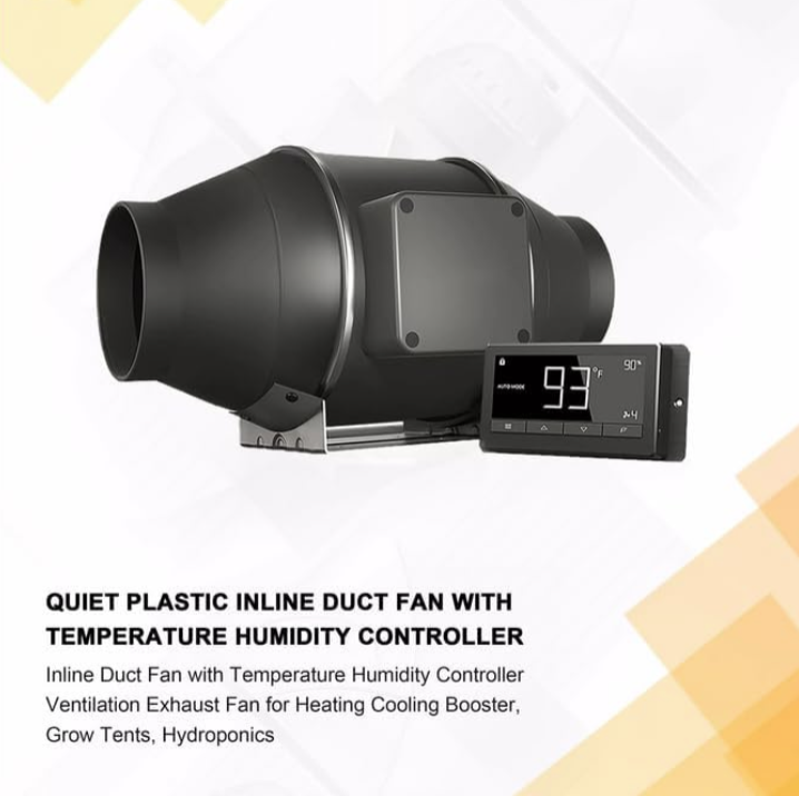 Inline Ventilation Fans for Grow Tents | 4”–8” Intelligent & Silent Airflow Control System