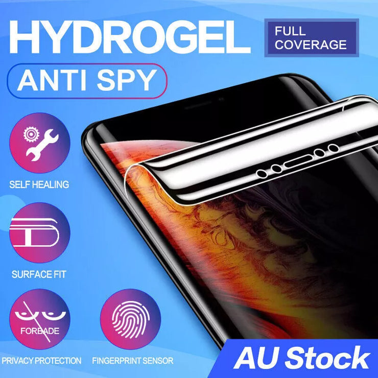 iPhone 13 12 11 Pro iPhone Xs Max Plus Privacy Anti-Spy Hydrogel Film Screen Protector