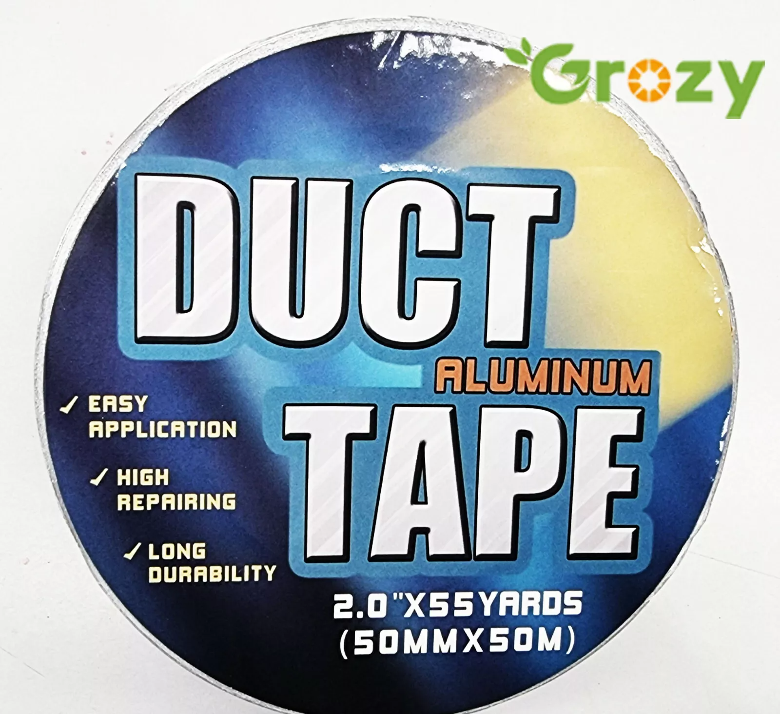 Silver Foil Aluminum Insulation Duct Tape 50mm*50m for Ducting Ventilation Kit