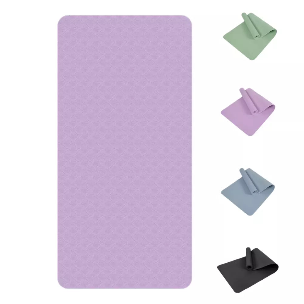 6mm TPE Yoga Mat Anti-Slip Extra Thick Eco-friendly Pilates Fitness Workout Mats