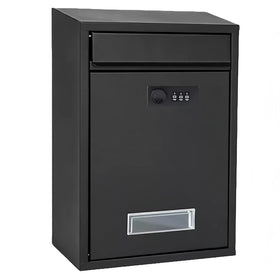 Wall-Mount Mailbox with Combination Lock Hanging Secured Postbox for House Home Outside