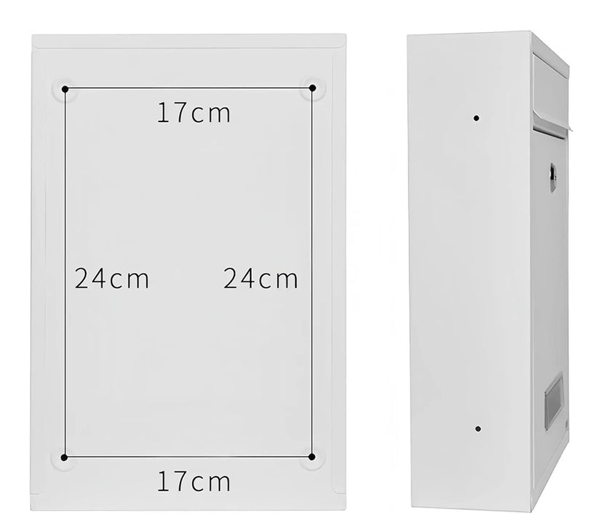 Safe Storage Dropbox Heavy Duty Steel Mailbox Locking Drop Box for Rent Payments Mail Key Cash Checks