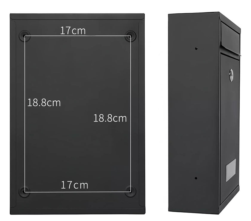 Safe Storage Dropbox Heavy Duty Steel Mailbox Locking Drop Box for Rent Payments Mail Key Cash Checks