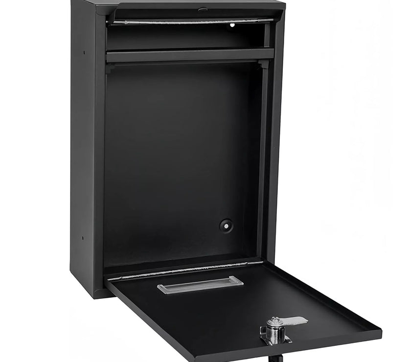 Safe Storage Dropbox Heavy Duty Steel Mailbox Locking Drop Box for Rent Payments Mail Key Cash Checks