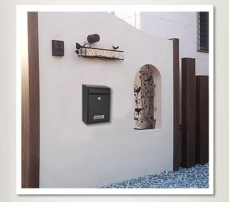 Safe Storage Dropbox Heavy Duty Steel Mailbox Locking Drop Box for Rent Payments Mail Key Cash Checks