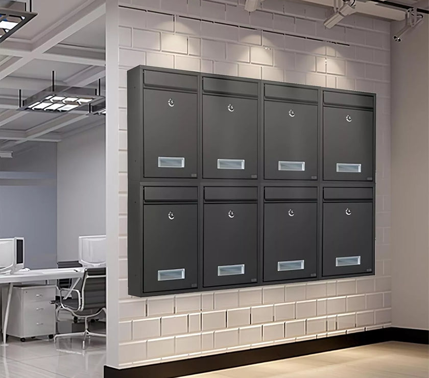 Safe Storage Dropbox Heavy Duty Steel Mailbox Locking Drop Box for Rent Payments Mail Key Cash Checks