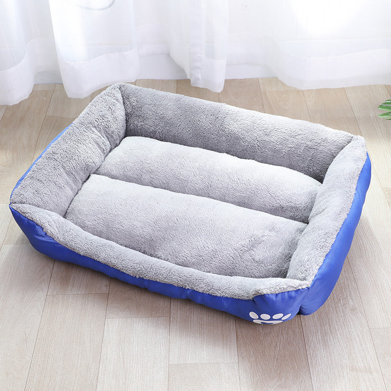 Pet Calming Bed Cat Puppy Large Dog Sleep Warm Soft Plush Comfy Cushion Washable