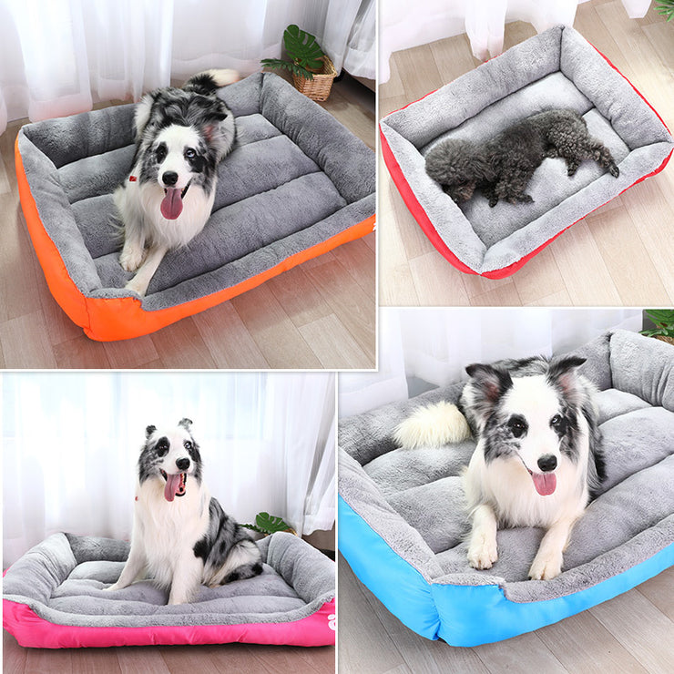 Pet Calming Bed Cat Puppy Large Dog Sleep Warm Soft Plush Comfy Cushion Washable