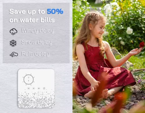 WiFi Smart Sprinkler Controller Garden Watering Irrigation Seasonal Adjustment