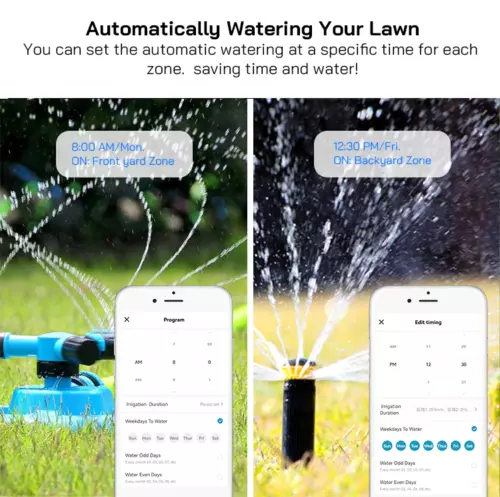 WiFi Smart Sprinkler Controller Garden Watering Irrigation Seasonal Adjustment