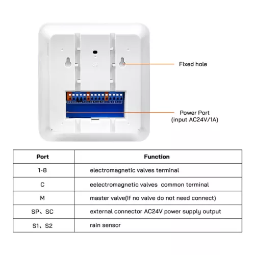 WiFi Smart Sprinkler Controller Garden Watering Irrigation Seasonal Adjustment