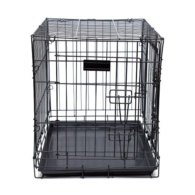 24"~ 48" Dog Cage Crate Kennel Rabbit Cat Collapsible Metal Cages Playpen Large