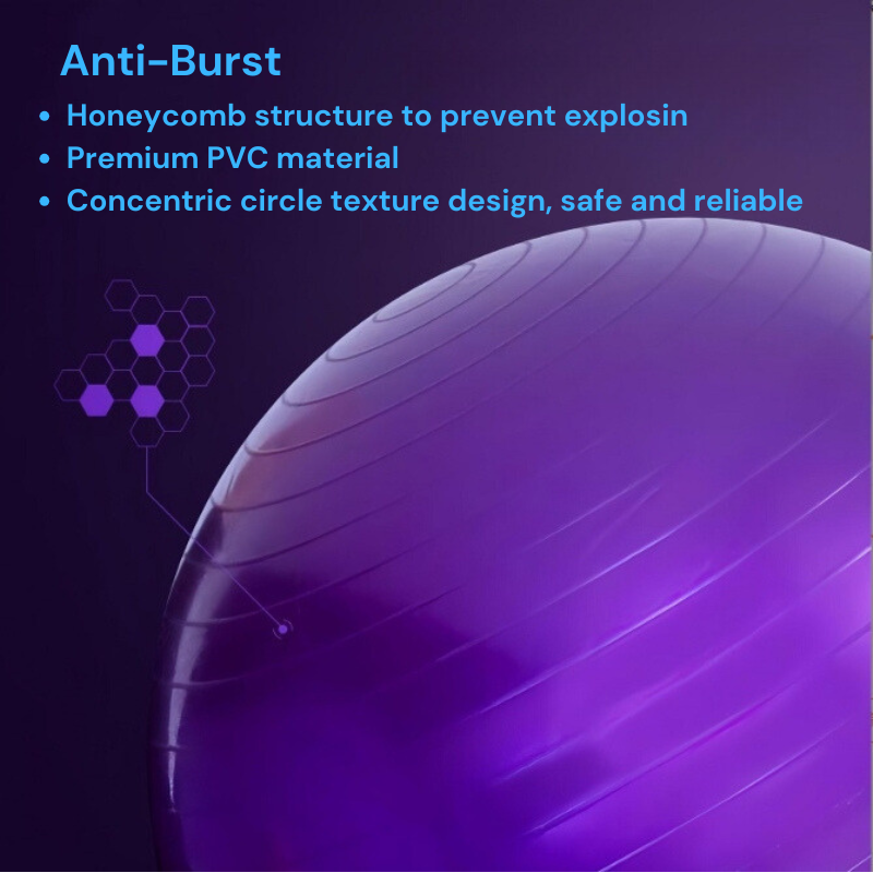 Extra Thick Yoga Ball Anti-Burst Fitness Ball for Pilates Fitness 55/65/75/85cm