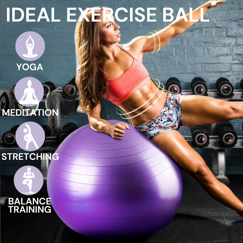 Extra Thick Yoga Ball Anti-Burst Fitness Ball for Pilates Fitness 55/65/75/85cm