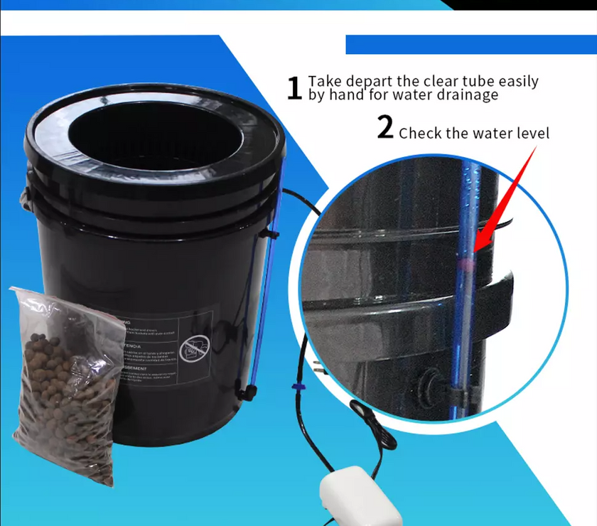 New DWC & Drip Irrigation Growing System Hydroponics Recirculating Drip Watering