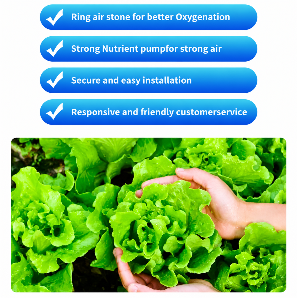 New DWC & Drip Irrigation Growing System Hydroponics Recirculating Drip Watering