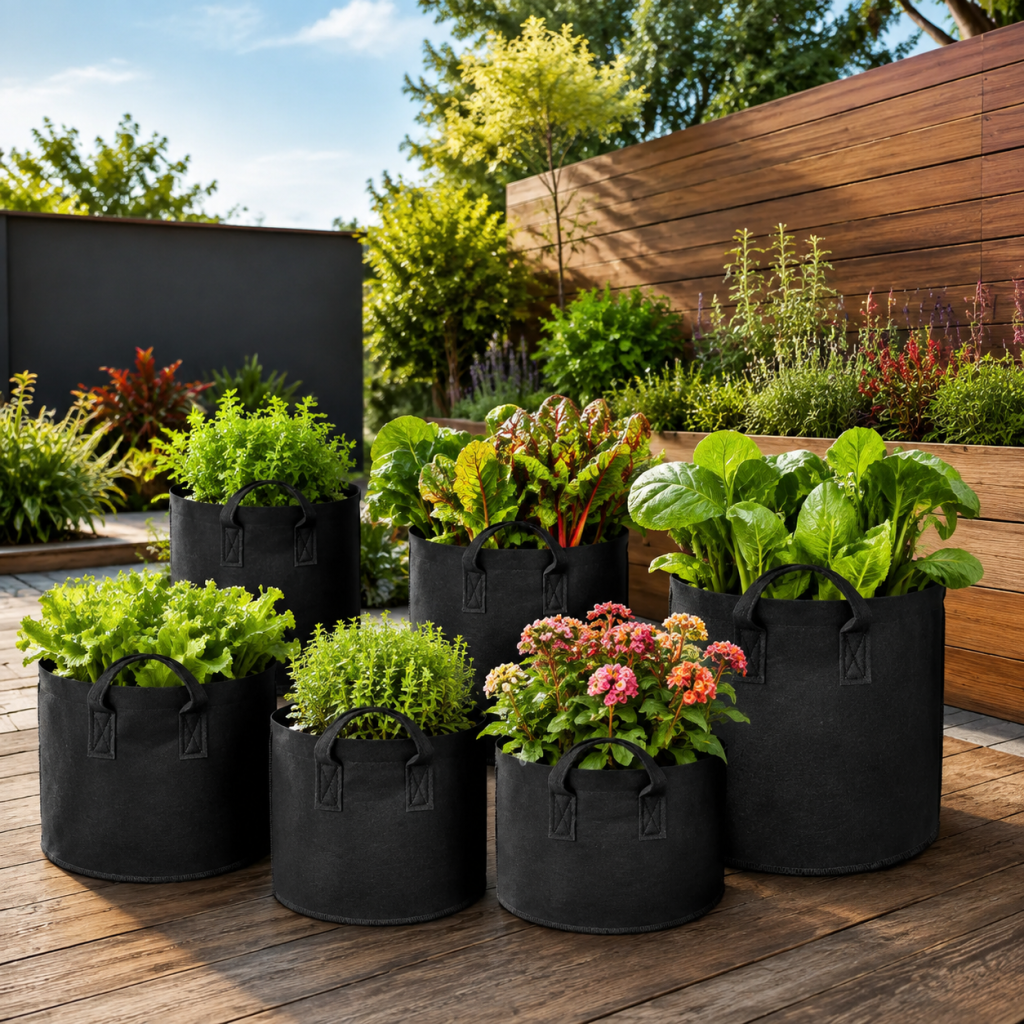 Grozy Premium Fabric Grow Bags Australia | Breathable Pots For Healthier Plants