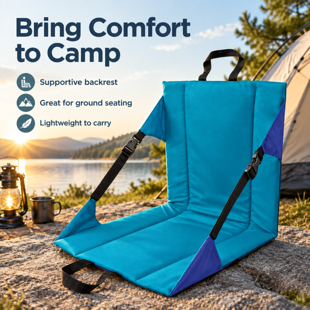 Folded Stadium Seat Cushion Portable Outdoor Camping Sit Mat Concert Beach Chair