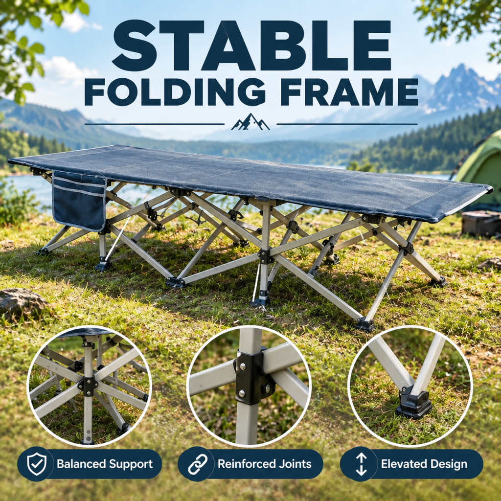 1-Person Elevated Off-Ground Camping Cot Bed Tent Combo Hiking Beach Travel