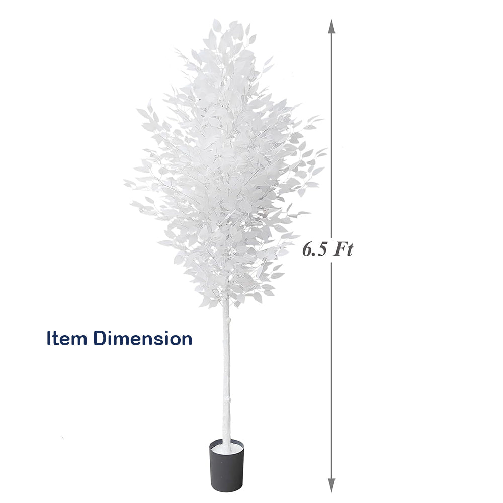 150cm Simulated White Fake Banyan Landscaping Tree Artificial Plants for Home Office Decor
