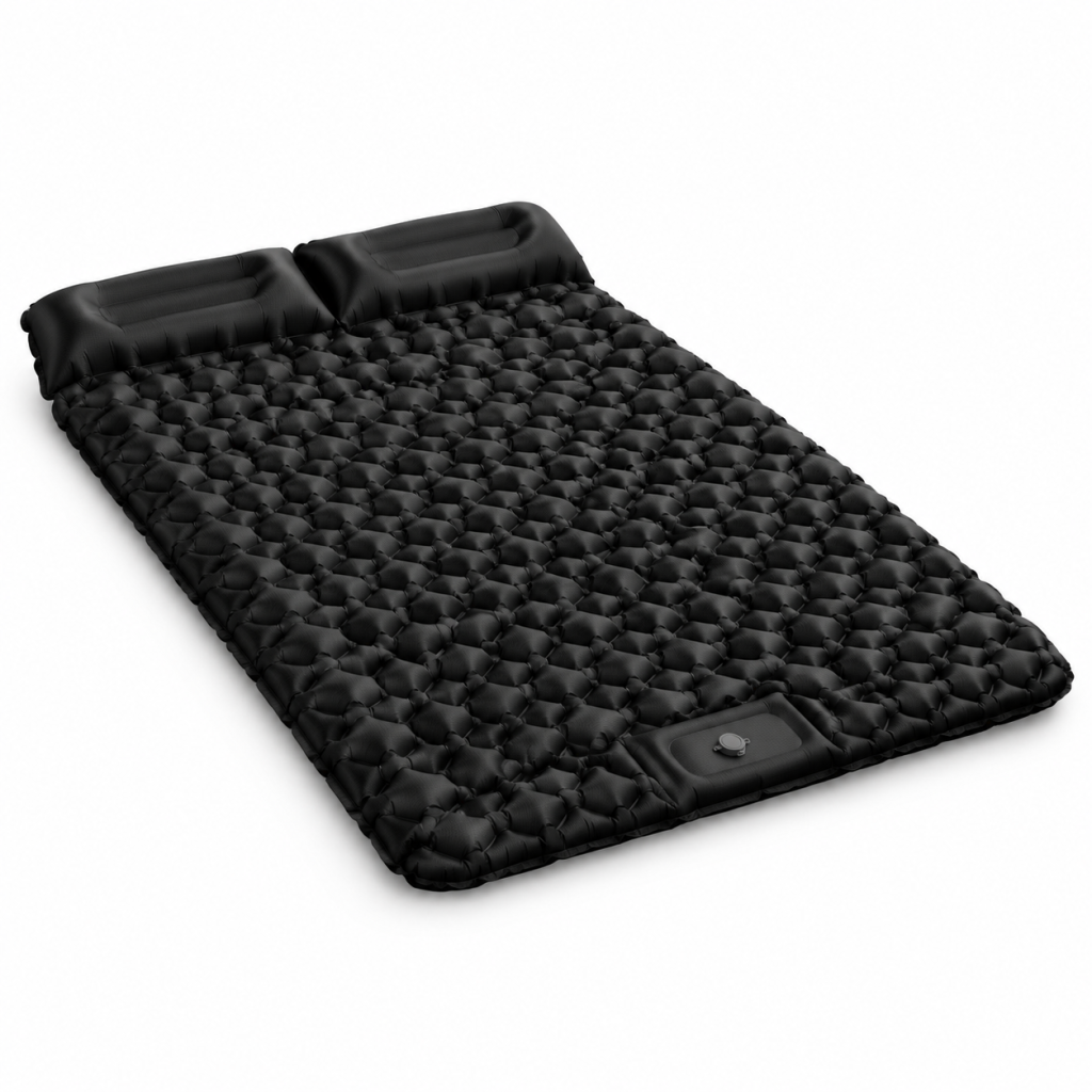 Camping Sleeping Pad with Built-in Foot Pump Lightweight Foldable Travel Air Mat