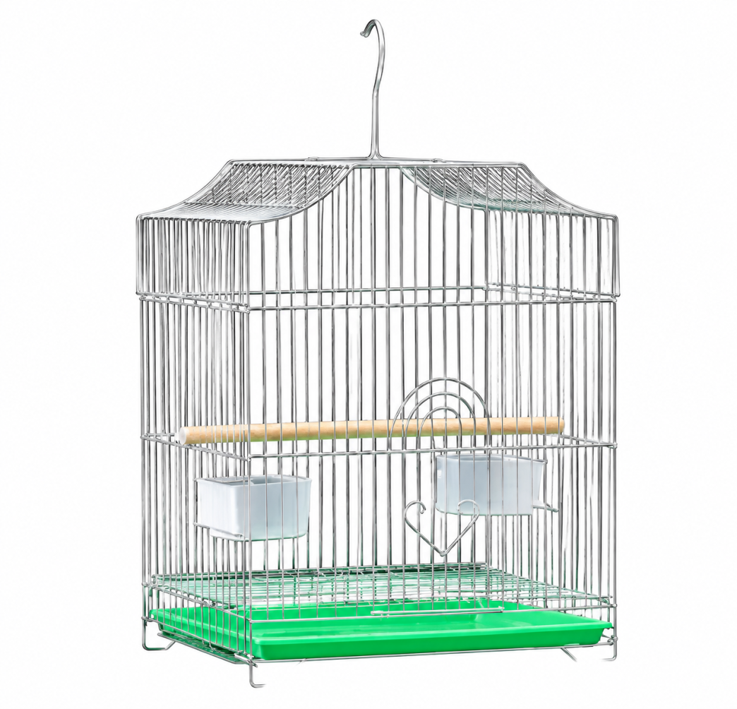 55cm Hanging Parrot Cage Cockatiel Aviary Pet Budgie Metal Frame Small Bird Cage