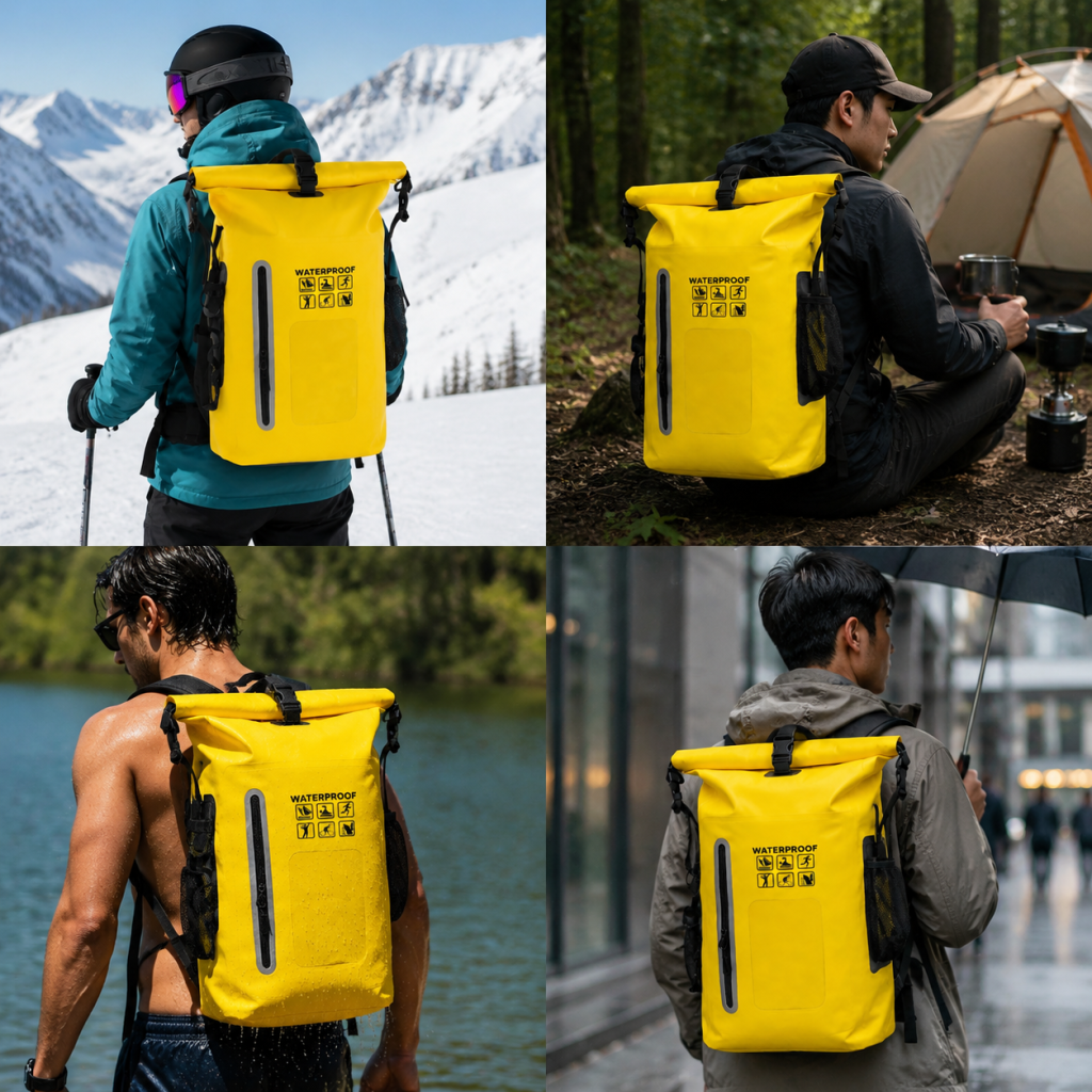 Waterproof Dry Bags Backpack Large Capacity Folding Travel Fishing Hiking Sports