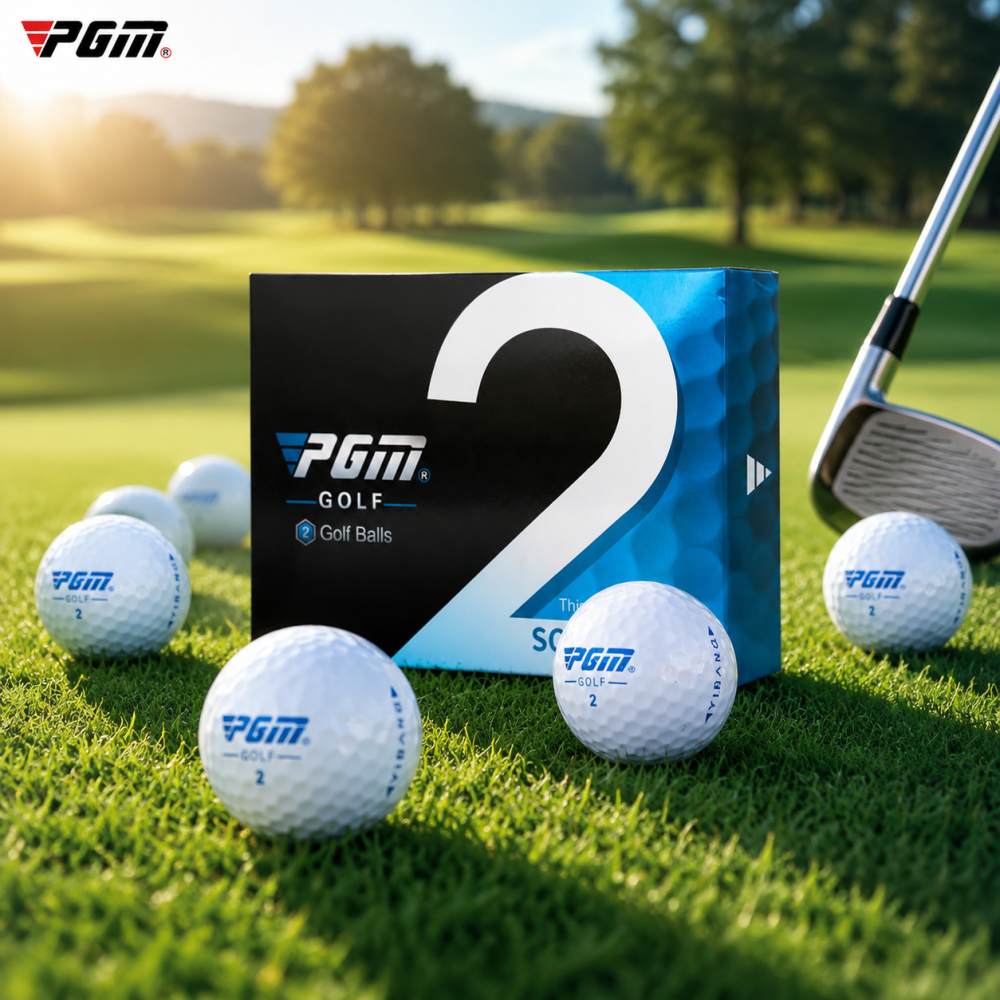 2 Layers Golf Balls White Ball Ultimate Straight 75% Self Correcting 12Pcs/Dozen