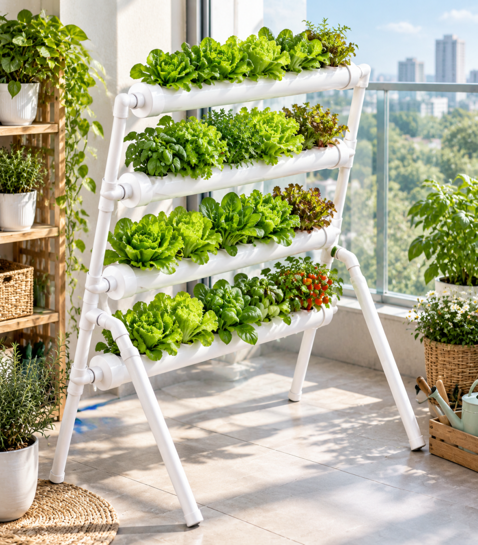 36/72 Plant Sites Aeroponics Hydroponic Grow Kit NFT System for Vegetables & Herbs