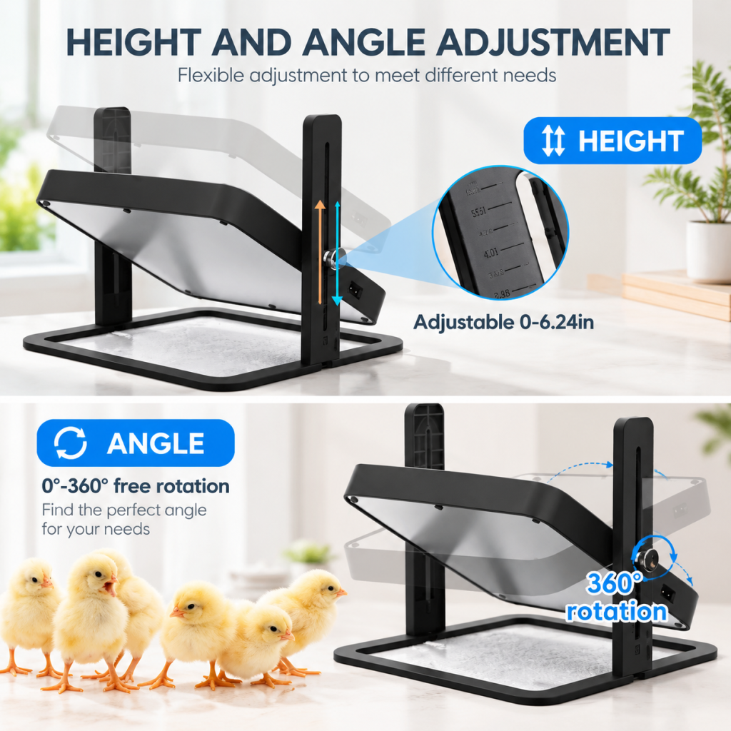 Chick Heating Plate Chicken Coop Heater Poultry Brooder Adjustable Temperature