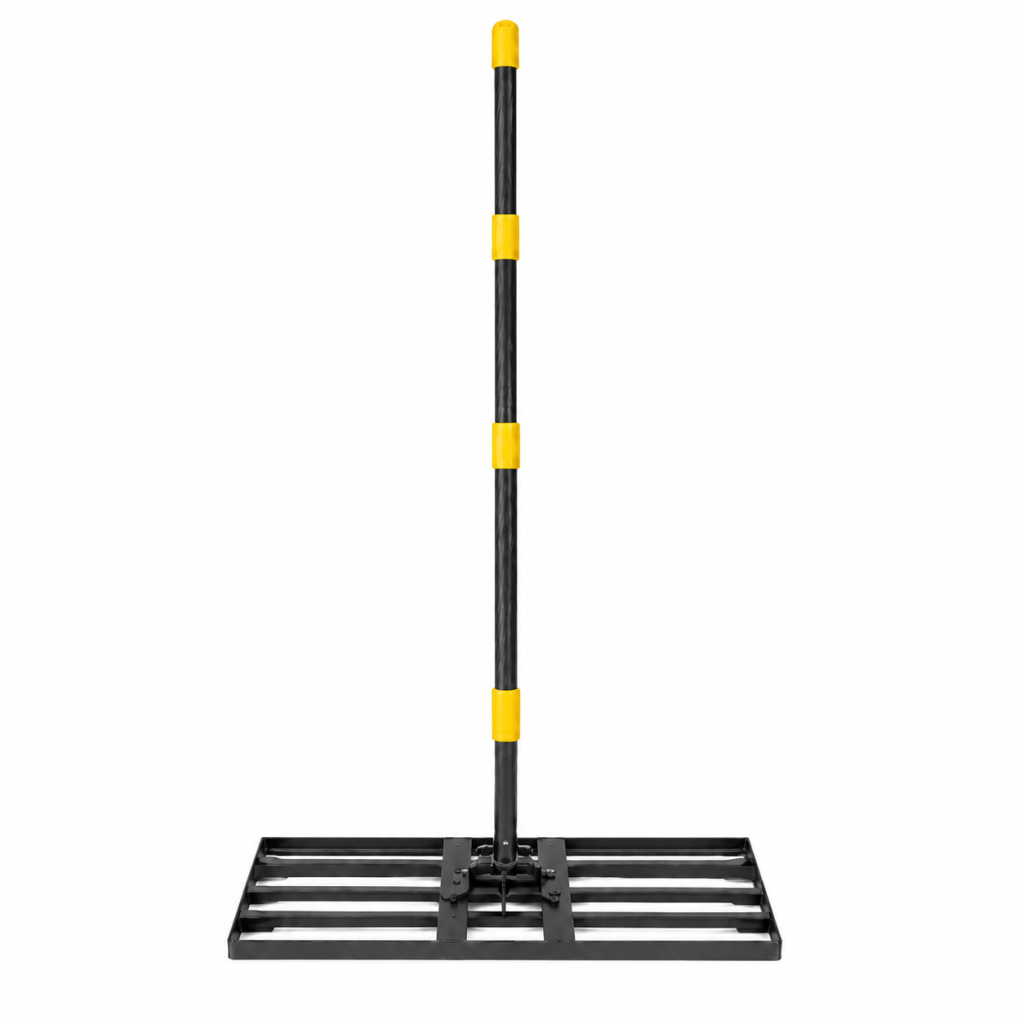Industry Lawn Leveling Rake 76 x 26cm Adjustable Handle Garden Yard Soil Leveler