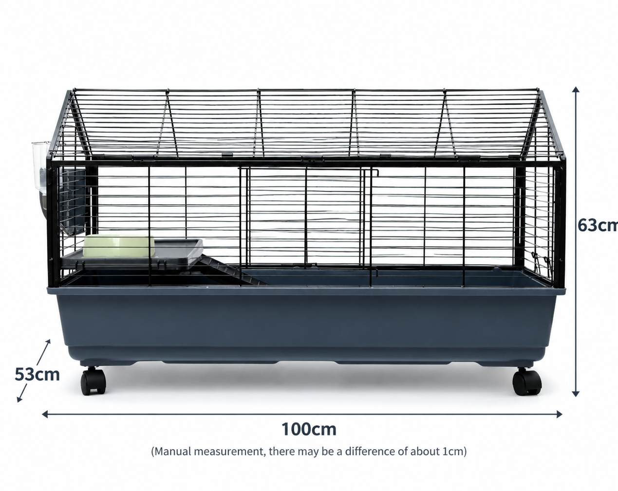 Rabbit Cage 100cm Metal Frame Hutch Hamster Pet Cages