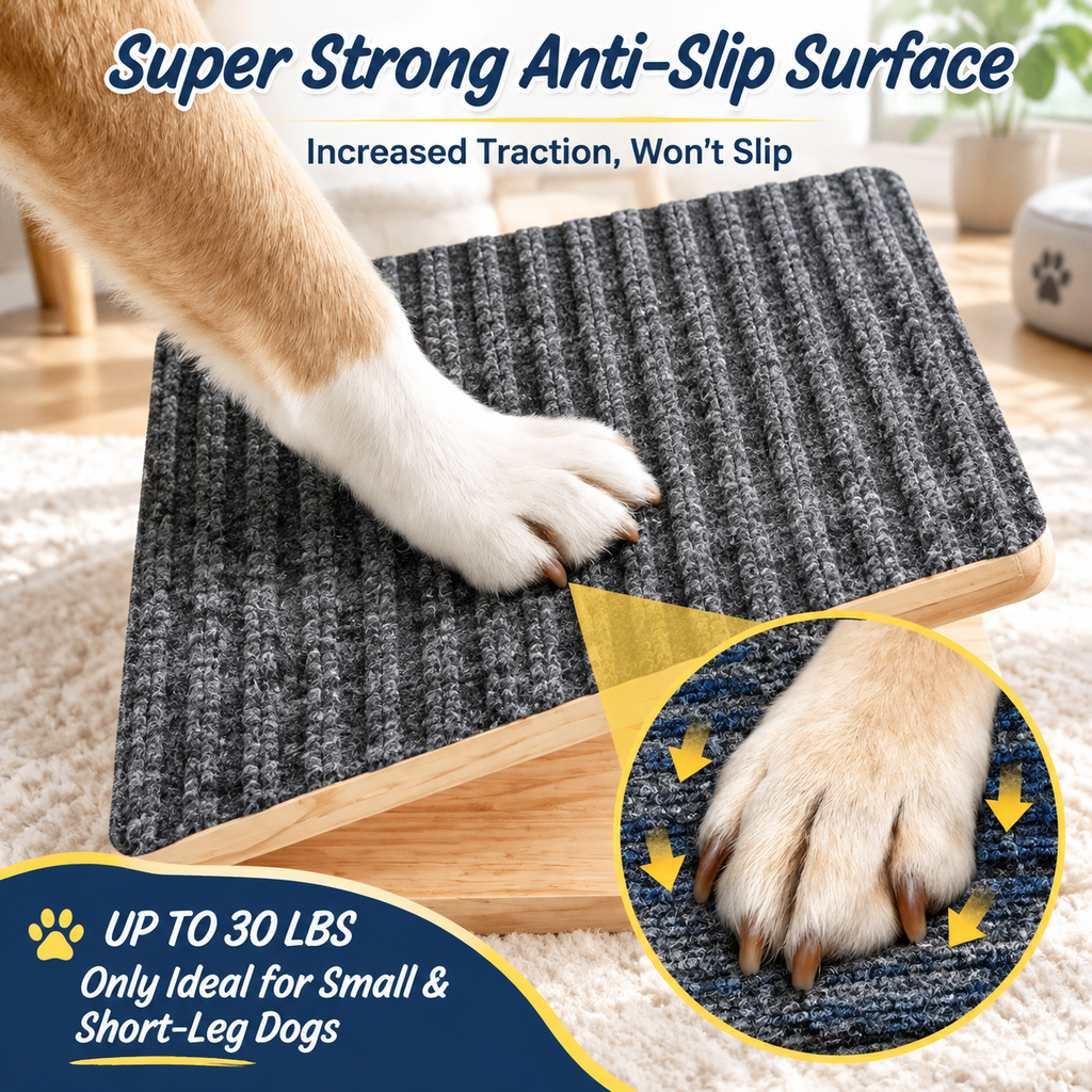 Dog Ramps Adjustable Height Stairs Portable Cats Steps Elderly or Injured Pets