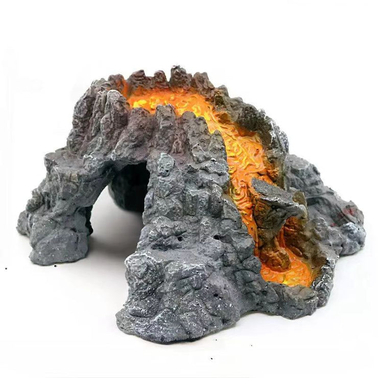 Aquarium Fish Tank Rockery Landscaping Cave Castle Mountain Decoration Ornament