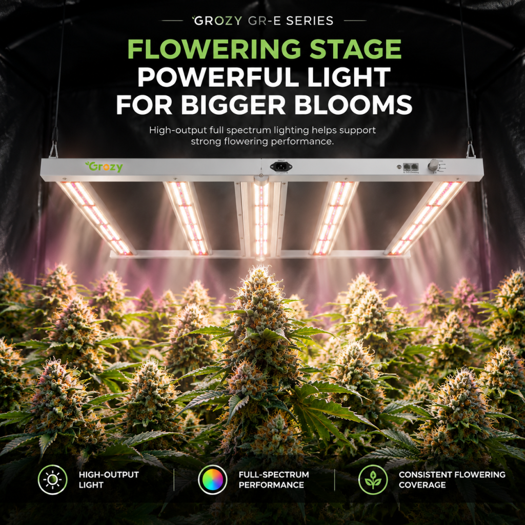 GROZY GR-E 240W 400W 720W 1050W LED Grow Light Bar Hydroponics Commercial Plants