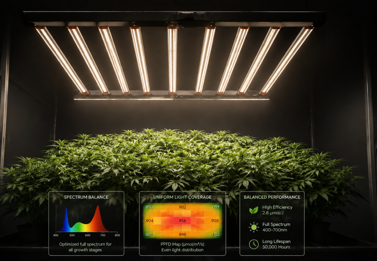 White Light
Balances spectrum quality and coverage.