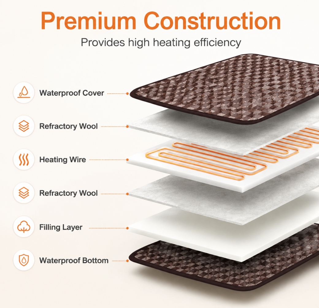 Intelligent Waterproof Electric Pet Heating Pad Heat Mat For Dog Cat Bunny