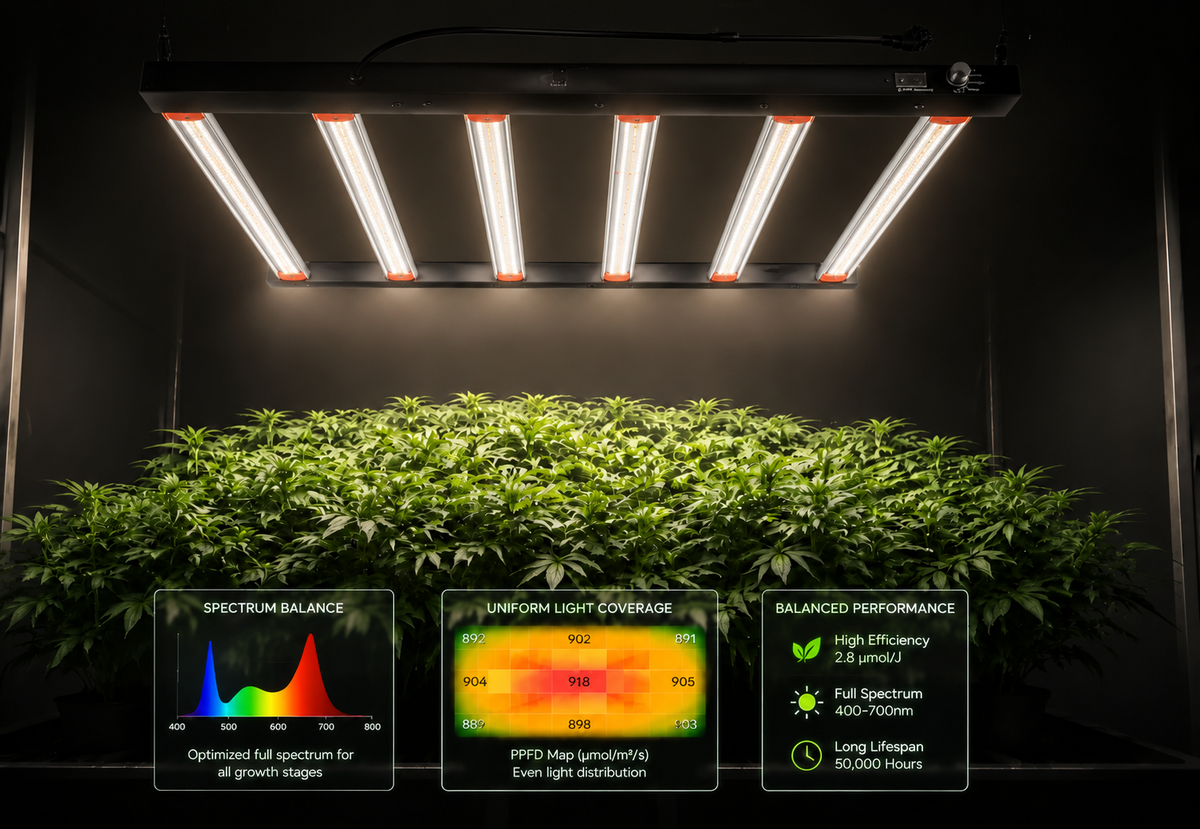 White Light
Balances spectrum quality and coverage.