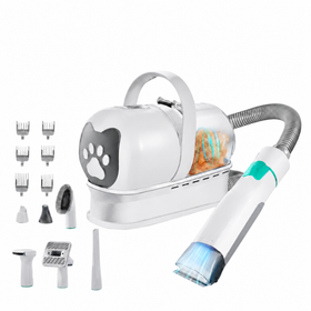 7 IN 1 Pet Grooming Kit Vacuum Large Capacity Dryer Nail Trimmer Clipper Tools